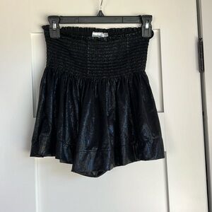 Black shimmer skort